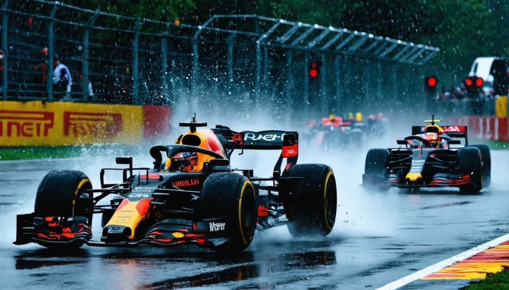 Under the Rain: Hamilton and Leclerc’s Tense Moments at the Australian Grand Prix